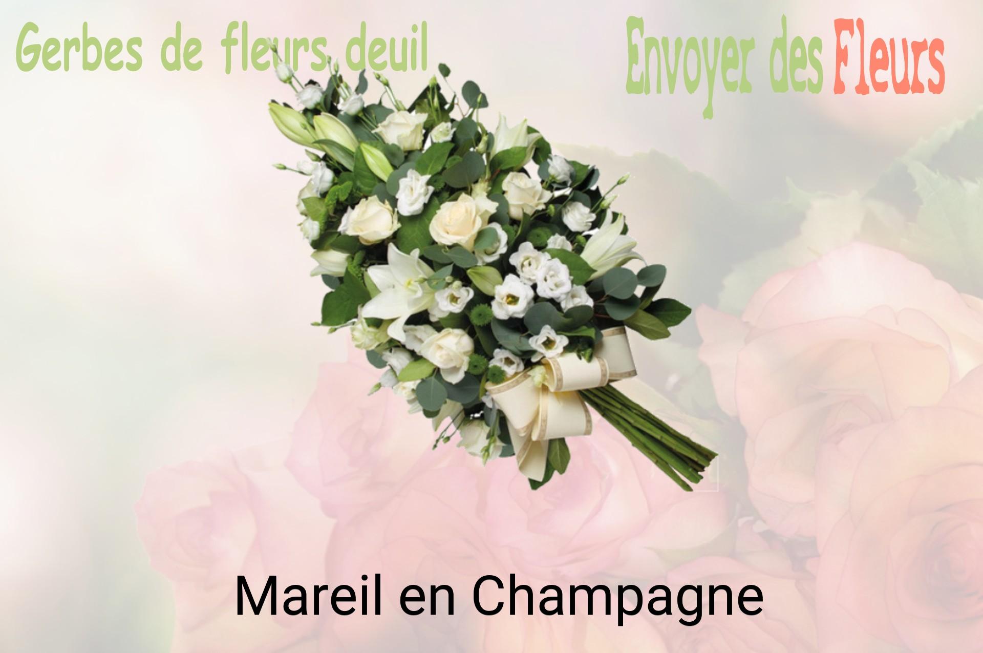 Gerbe de fleurs de deuil livrée à Mareil-en-Champagne